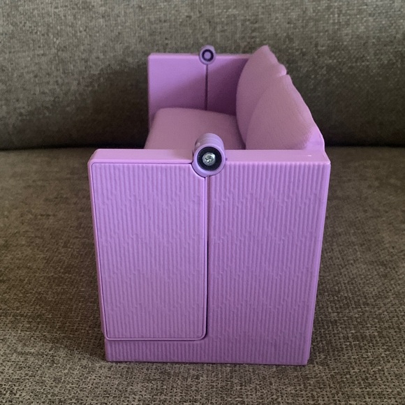 Barbie Dream Dollhouse 2018 Purple Convertible 2-in-1 Bed Couch Furniture 13”L - Picture 8 of 9
